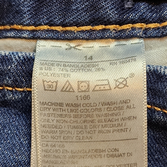 Old Navy Adjustable Waist Denim Jeans Boys Size 14 - Picture 5 of 9